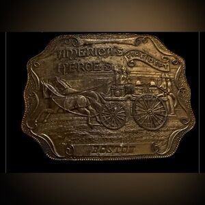 Vintage America's Heroes Belt Buckle